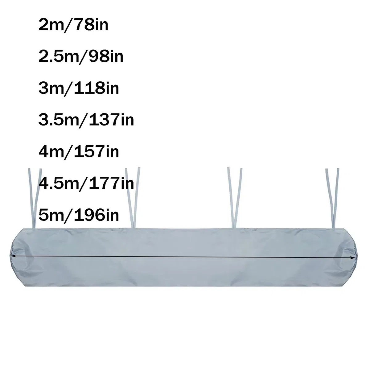 Copertura per tende da sole, Oxford, impermeabile, resistente alle intemperie, per tende da sole, per esterni, terrazze, terrazze, stoccaggio in inverno