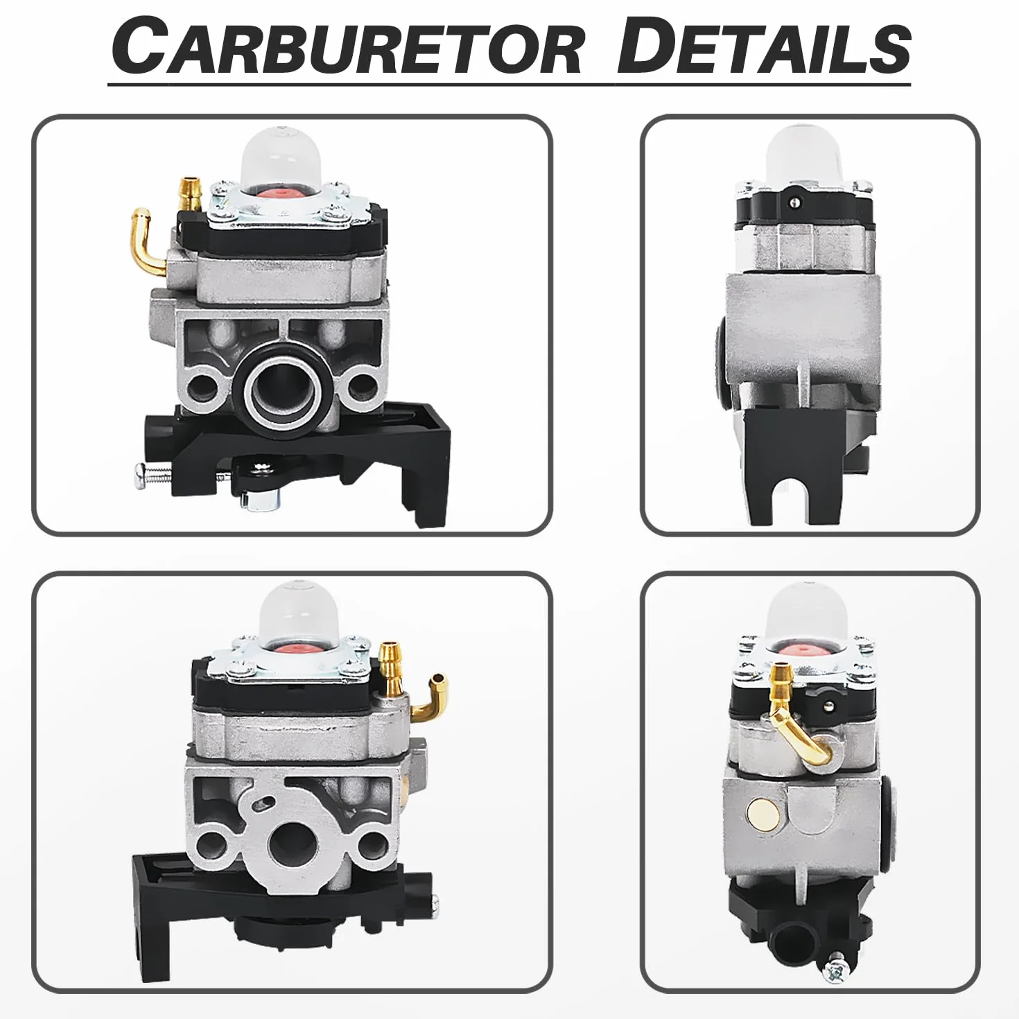 Kit Carburatore per Honda GX25 GX35 UMS425E UMK425E UMK435E HHB25 FG110, JRISBO Ricambi Motore a 4-Tempi Carburatore del Decespugliatore e Soffiatore con Candela Filtro Benzina
