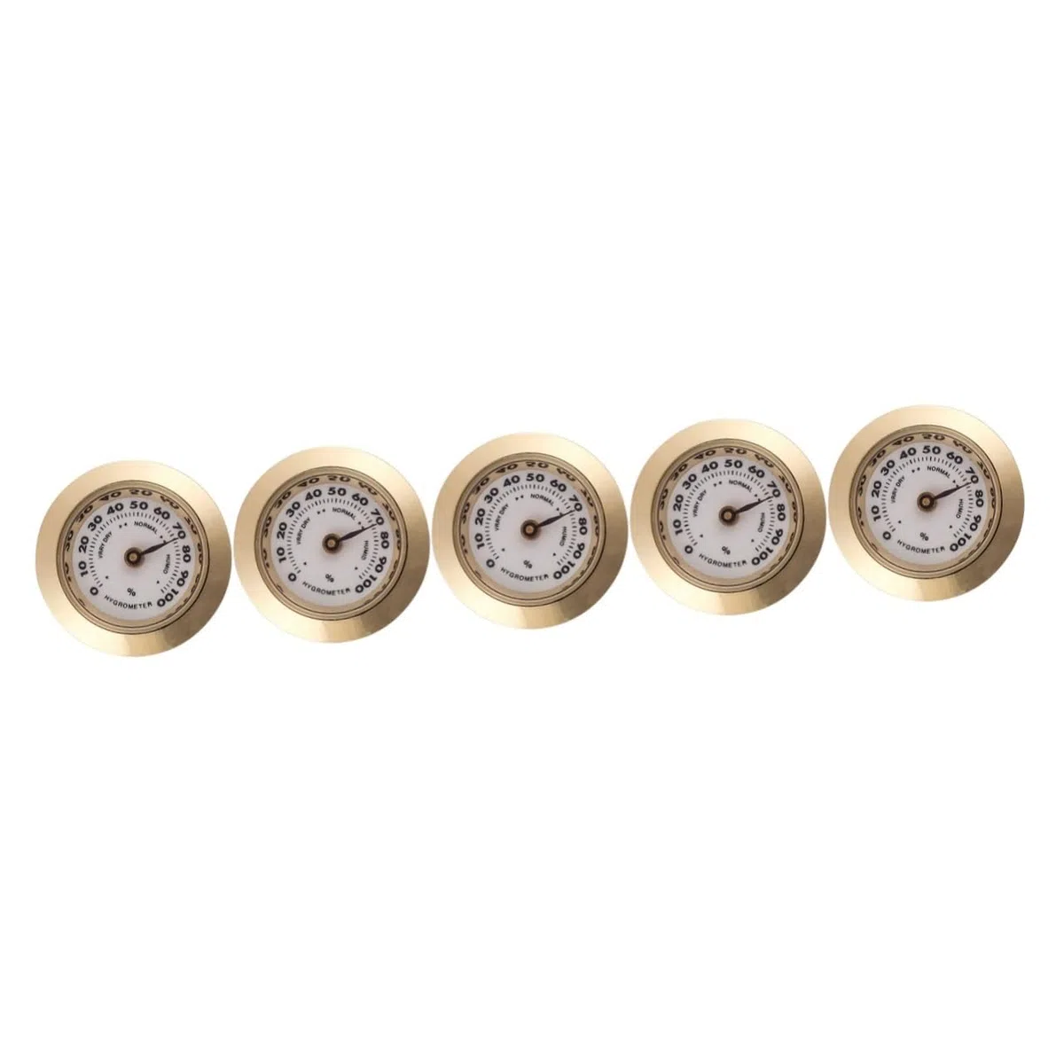 5 Pezzi Hygrometro Meccanico per Humidor Strumento Umidità per Box Alta Precisione e Facile Installazione