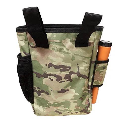 shrxy Garden Rilevazione di Metallo Trova Borsa Rilevatore Borsa Strumenti per scavatore Multiuso Borsa Marsupio (camo)