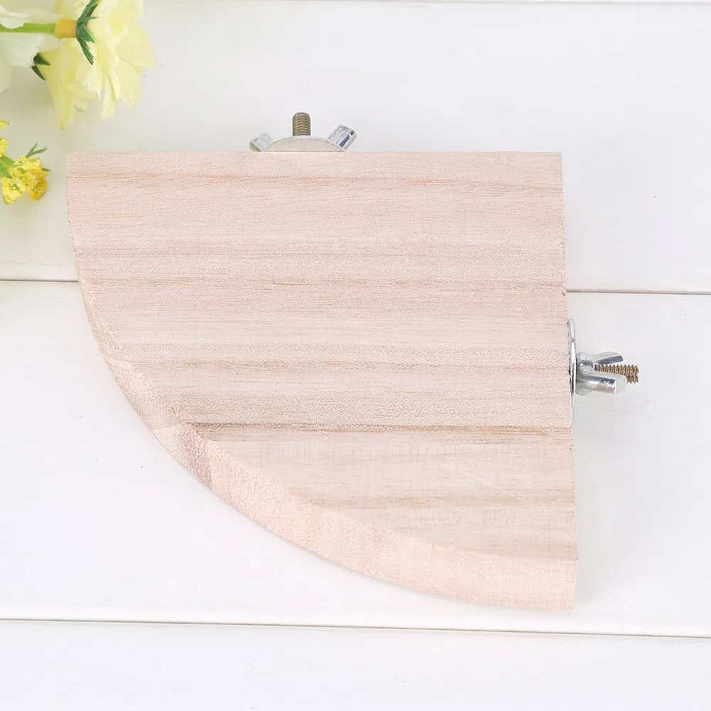 2pcs Piattaforma di Legno Gabbie per Uccelli Posatoio Legno Gabbia per Uccelli Accessorio per Voliera per Nidi Piattaforma Giocattolo per Pet Pappagallo di Criceto Caldo