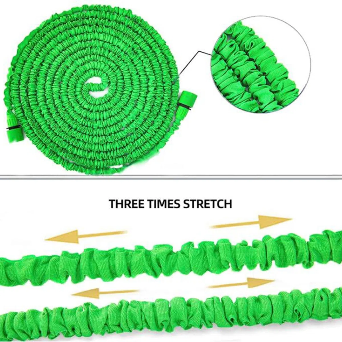 7,6 m/15,2 m/22,9 m/30,5 m/37,2 m/45,1 m tubo espandibile da giardino con pistola a spruzzo a 7 funzioni, tubo da giardino leggero da 3/4", raccordi da 1/2", tubo magico flessibile espandibile 3 volte