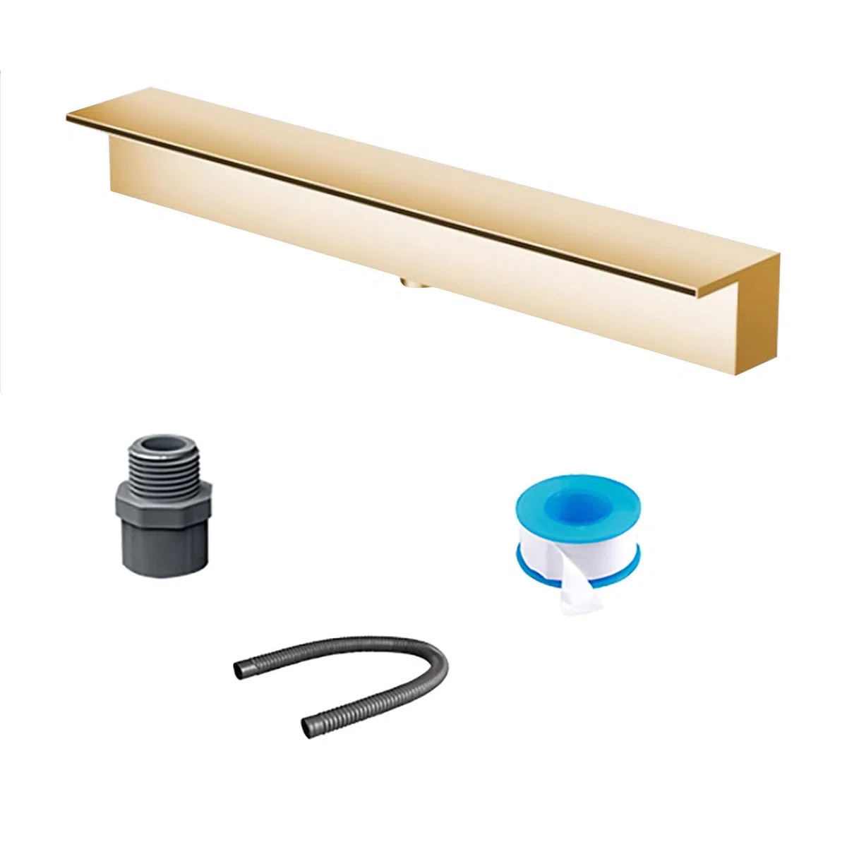 Kit fontana d'acqua da esterno, cascata in acciaio inox per patio, giardino, spa, stagno koi, tranquillo fontana per rilassarsi in cortile e fascino estetico