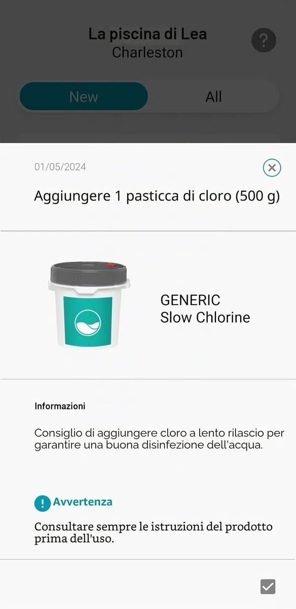 ICO Pool V2 Clore Brome - Analizzatore d'acqua per piscine trattate con cloro o bromo - Misurazioni pH, ORP, temperatura ogni ora - Raccomandazioni sul tuo smartphone