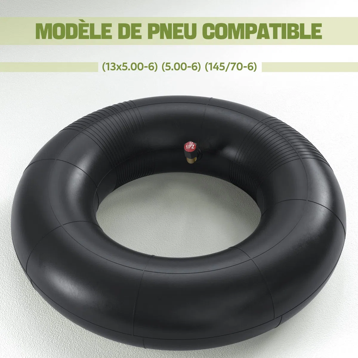 1PZ F3I-5W6 2x 13x5.00-6 pollici camere d'aria con valvola curva TR87, tubo rinforzato per ruote trattore tosaerba carriole Go Karts Dirt mini Quad tosaerba rimorchi