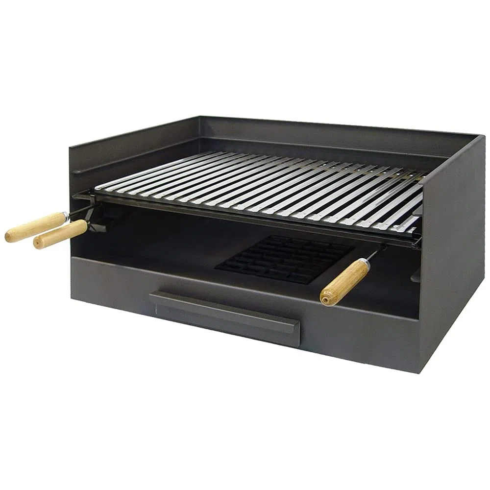 Imex El Zorro 71514 - Cassetto per Barbecue con griglia de Inossidabile - 61 x 40 x 33 cm