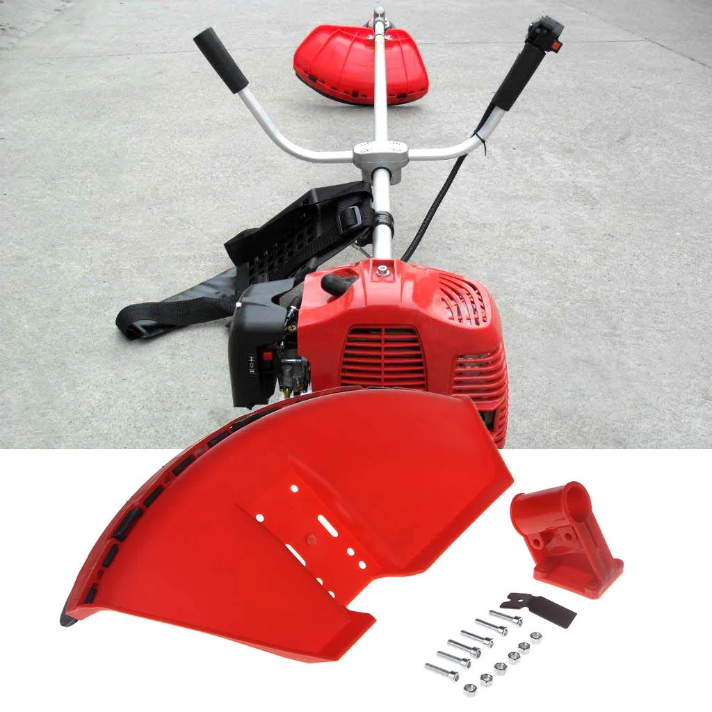 JOYKK CG520 430 Coperchio di Protezione per decespugliatore Grass Trimmer 26mm Blade Guard con Lama - Rosso