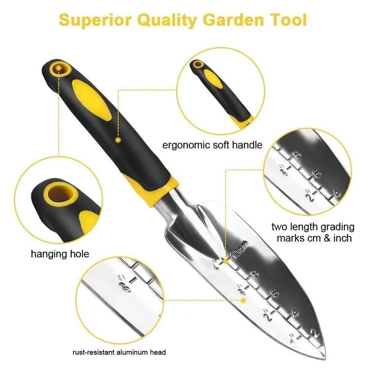 Banderuola da esterno Confezione da 5 set di attrezzi da giardinaggio in lega di alluminio for uomini e donne
