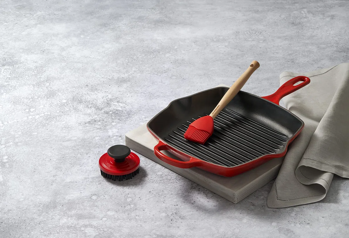 Le Creuset Spazzola per Grill, Plastica, Ciliegia, 93010200060000