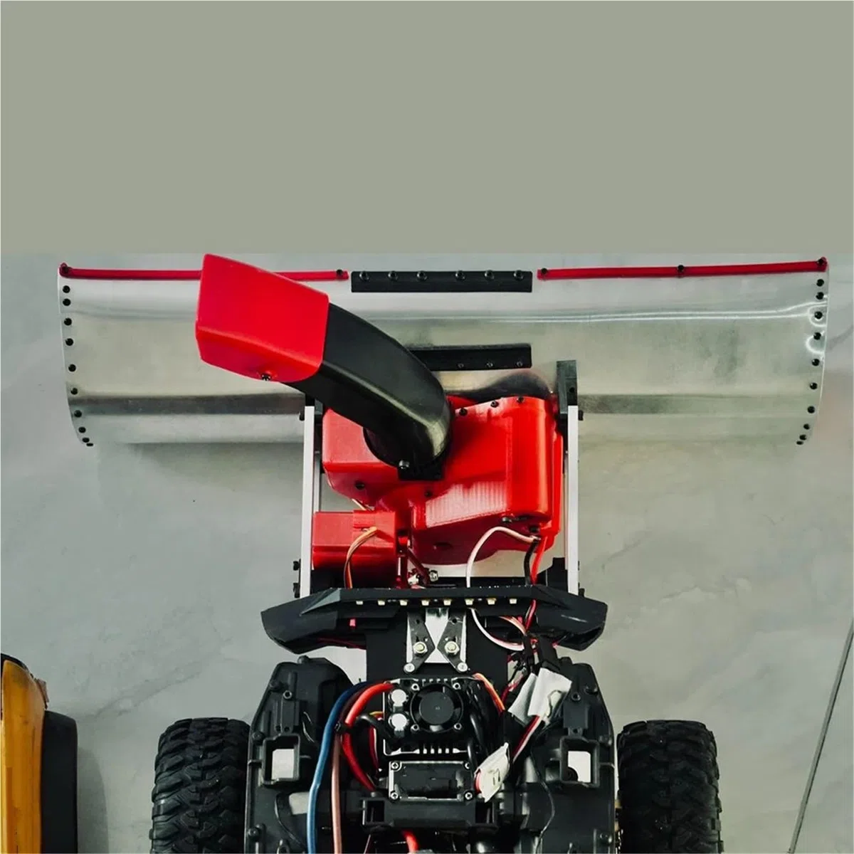 Macchina Rimozione Della Neve Per TRX4 Per SCX10 Per Yikong 1/10 Accessori | Kit spazzaneve in metallo e plastica cingoli 1/10 trasforma impianto macchina spazzaneve invernale