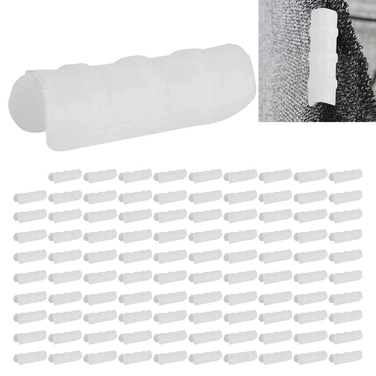 100 pz Serra Film Clip Giardino Edifici Tubo Clip Serra Telaio Tubo Tubo Clip Morsetto Connettore Kit