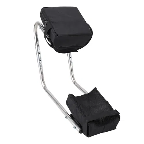 aqxreight Sedile per Ginocchio da Giardino in Acciaio Inossidabile per Giardinaggio, Salvaspazio, Riduce al Minimo L'affaticamento della Vita del Ginocchio, Adatto per Lavori Agricoli,