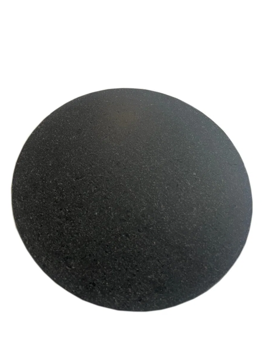 Pietra lavica rotonda liscia spessore 2 cm, griglia in pietra ollare naturale, barbecue Tutte le misure. (Diametro 50 cm)