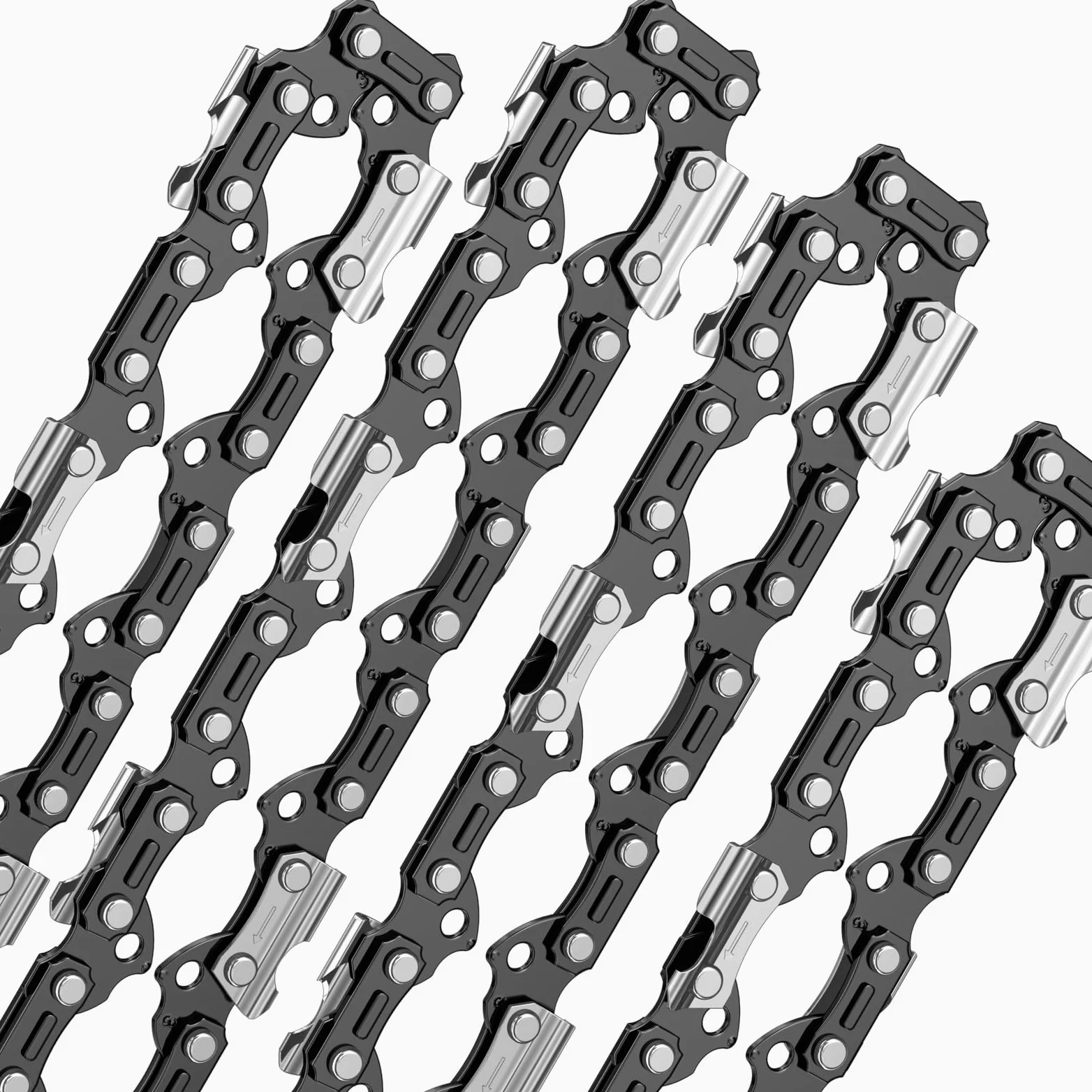 4 Catene per Motosega 1/4" 56 Maglie 1.1mm 25cm 043