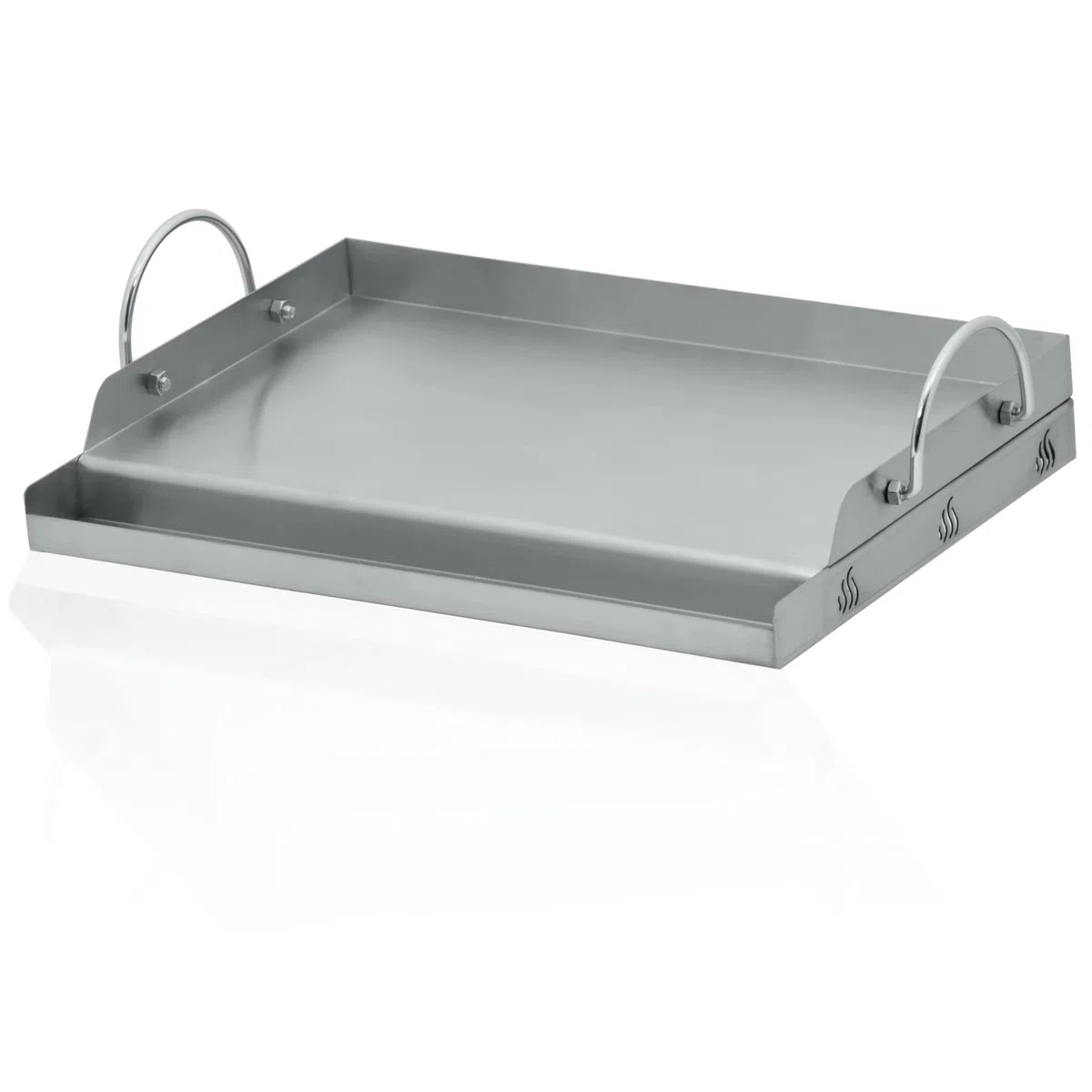 BBQ-Toro, piastra universale in acciaio inox per grill, piastra per BBQ, rettangolare