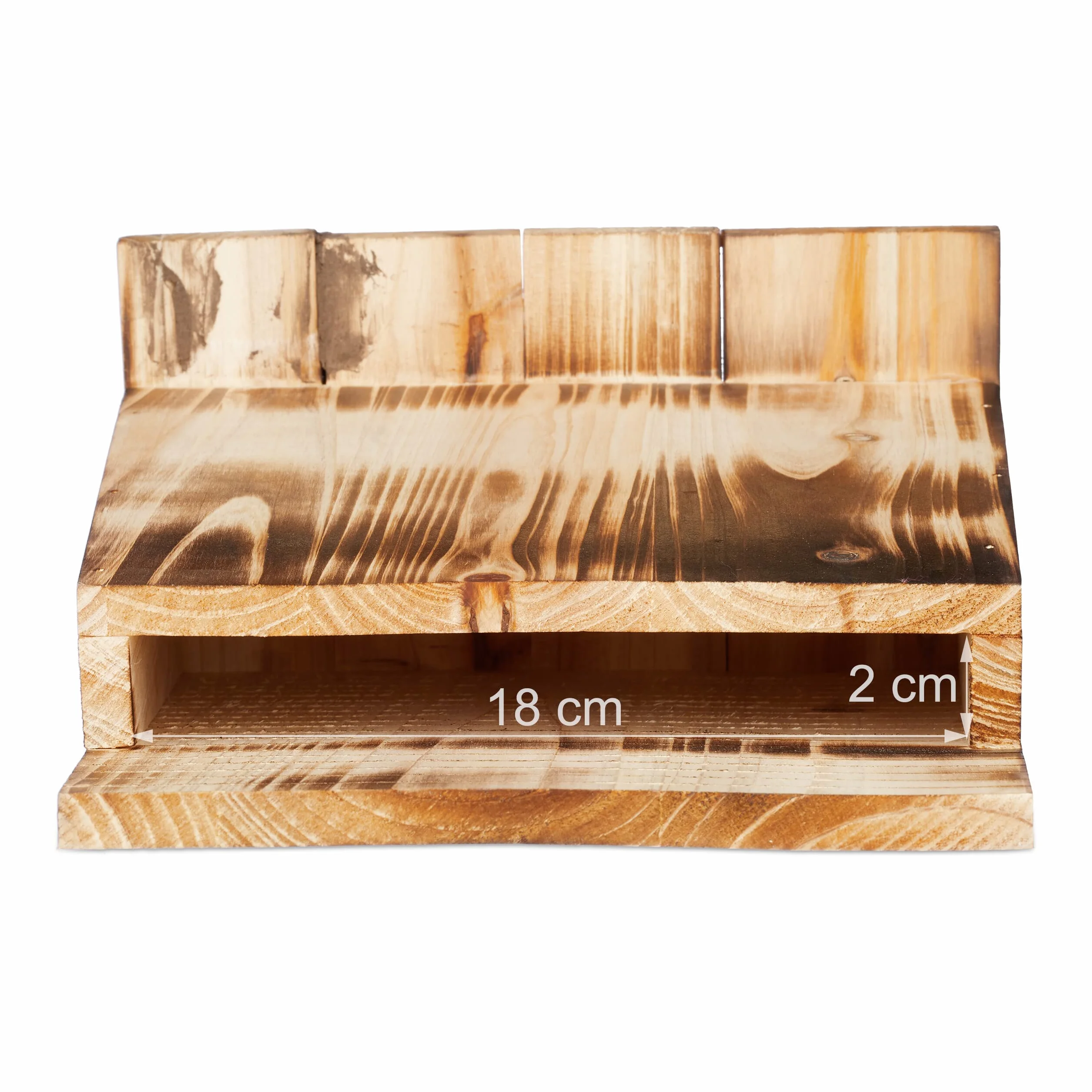 Relaxdays Rifugio per Pipistrelli, Nido Casetta XL, Pipistrellini, Bat Box, Bathouse, HLP: 37x22x12,5 cm, Legno, Marrone