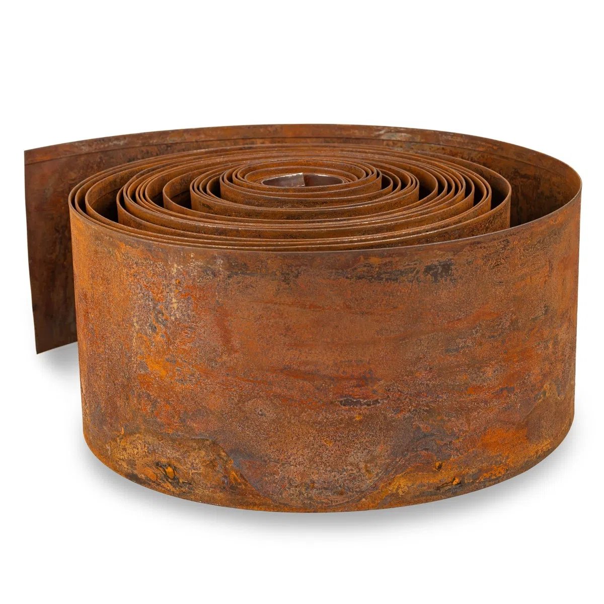 UNIGARDIA Bordura per Giardino in Acciaio Corten 10 m - Bordura per Aiuola in Metallo, Altezza 14 cm - Installazione Facile - Bordo per Prato in Ruggine, 1 Paio di Guanti Inclusi