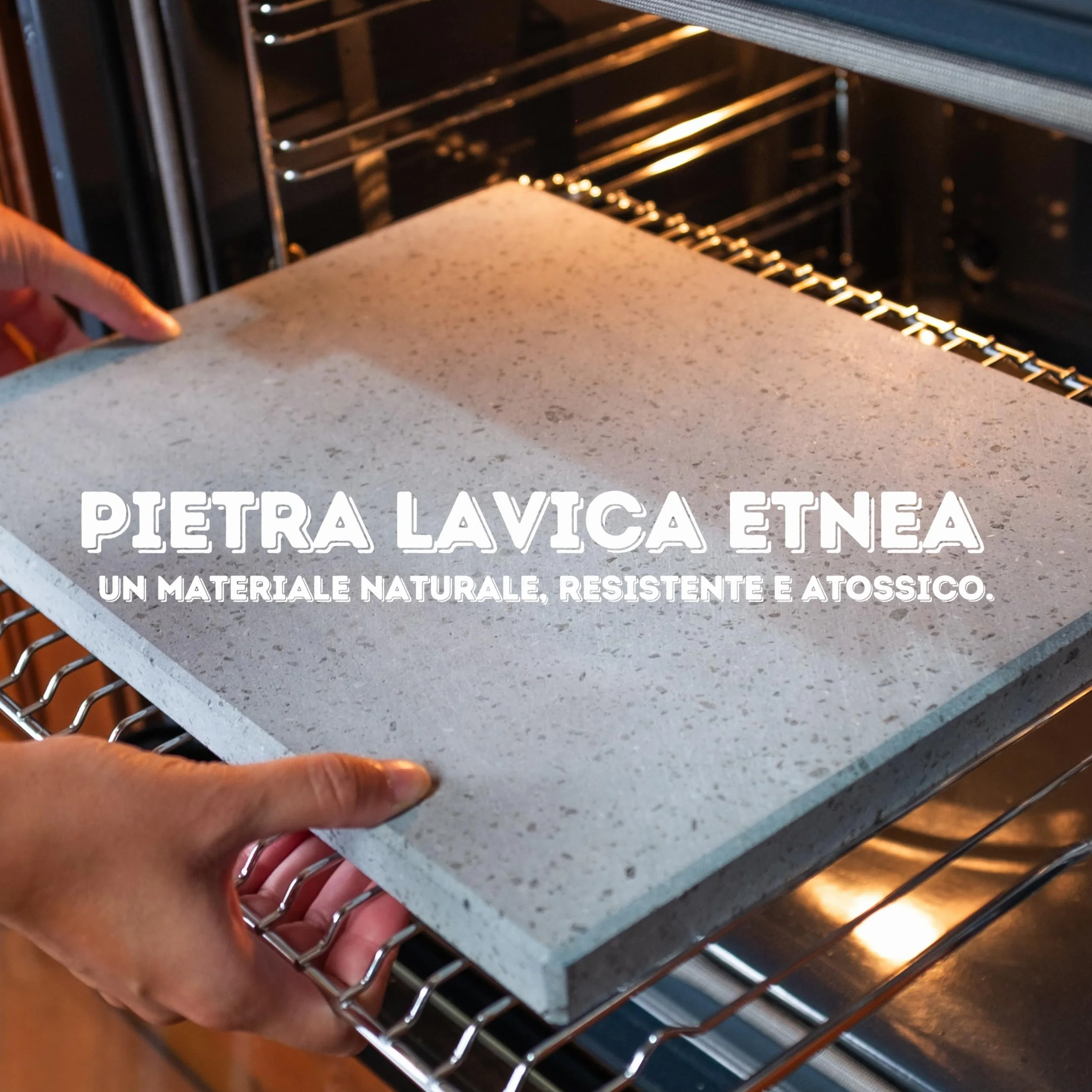CUORE LAVICO - PIETRA REFRATTARIA PER PER PIZZA DA FORNO IN PIETRA LAVICA ETNEA PER PANE E PIZZA 39X35X2 CM - COTTURA NATURALE MIGLIORE PIETRA OLLARE PER FORNO CUCINA E BARBECUE