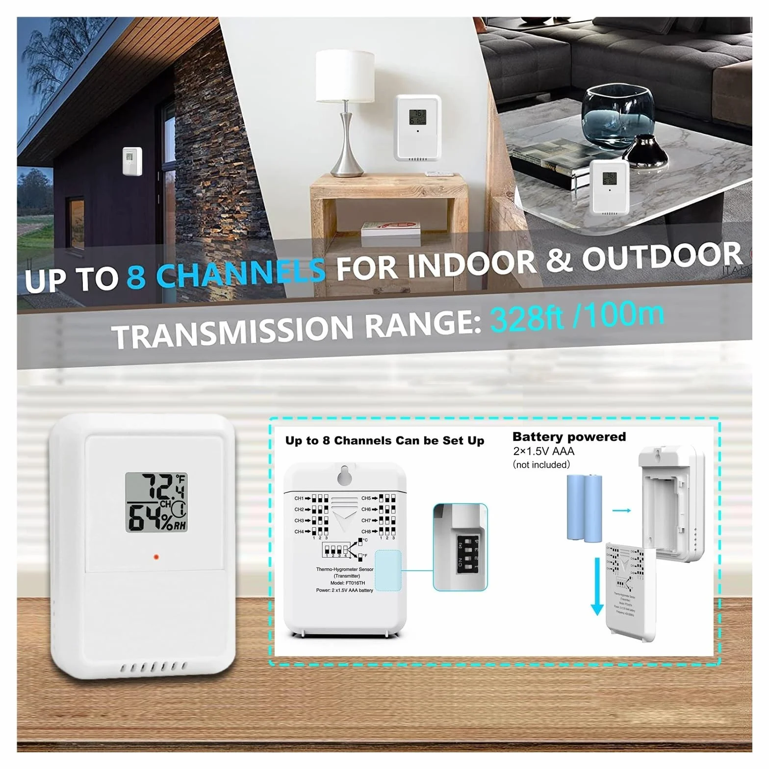 Stazioni Meteorologiche Wireless Display Ampio Da 10 Pollici Termoigrometro For Interni Ed Esterni Pluviometro Velocità Del Supporti A 8 Canali Preciso Veloce Monitoraggio In Tempo Reale