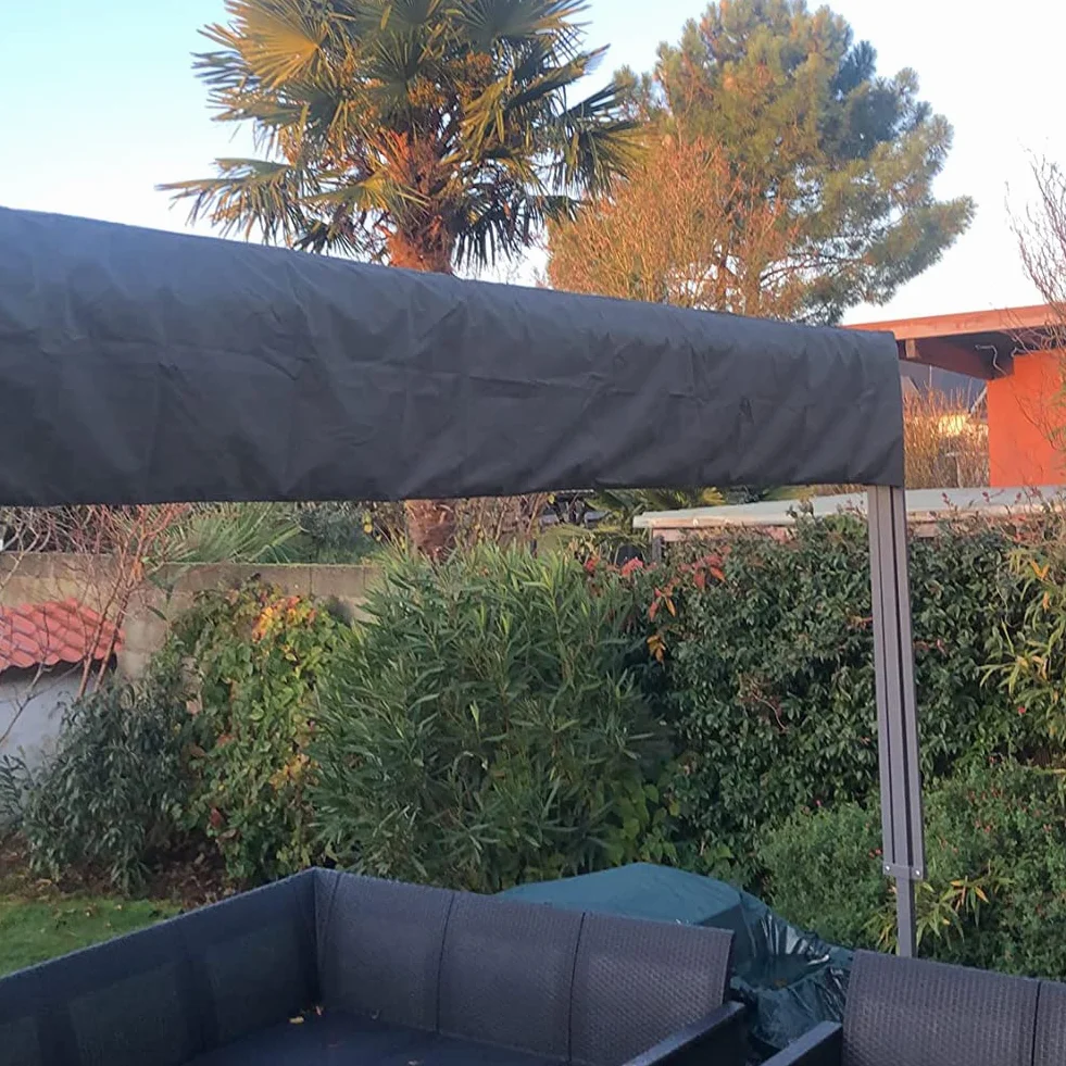Tende da Sole per Giardini, Coperture Tettoia Tessuto 420D Oxford Protettiva Antipolvere Impermeabile, per Avvolgibile A Scomparsa, Patio Veranda Esterno Invernale (2.5M Nero)
