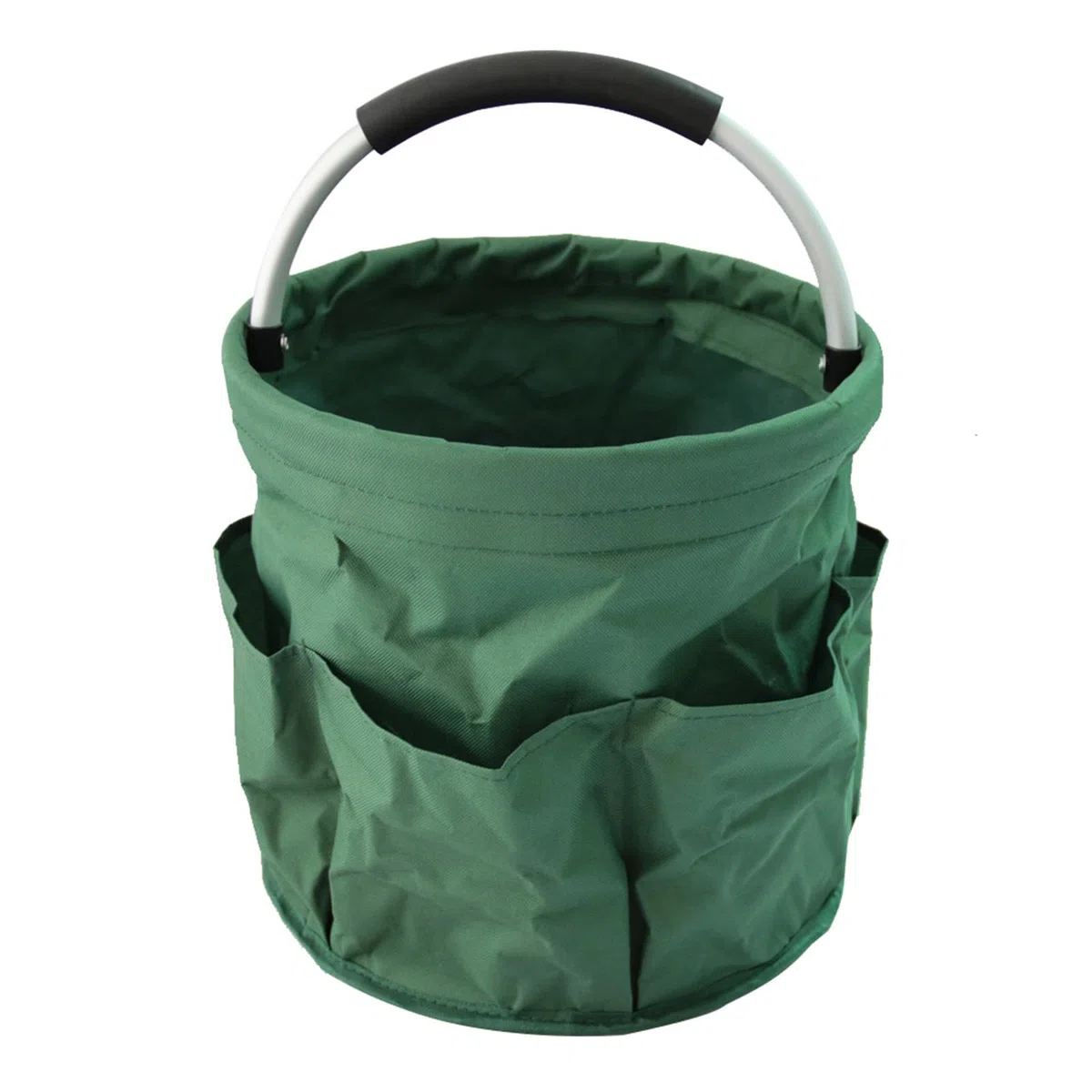 Organizer per attrezzi con manico, borsa per la pulizia, organizer multifunzionale per la pulizia, per giardino, pesca, picnic, lavaggio (verde)