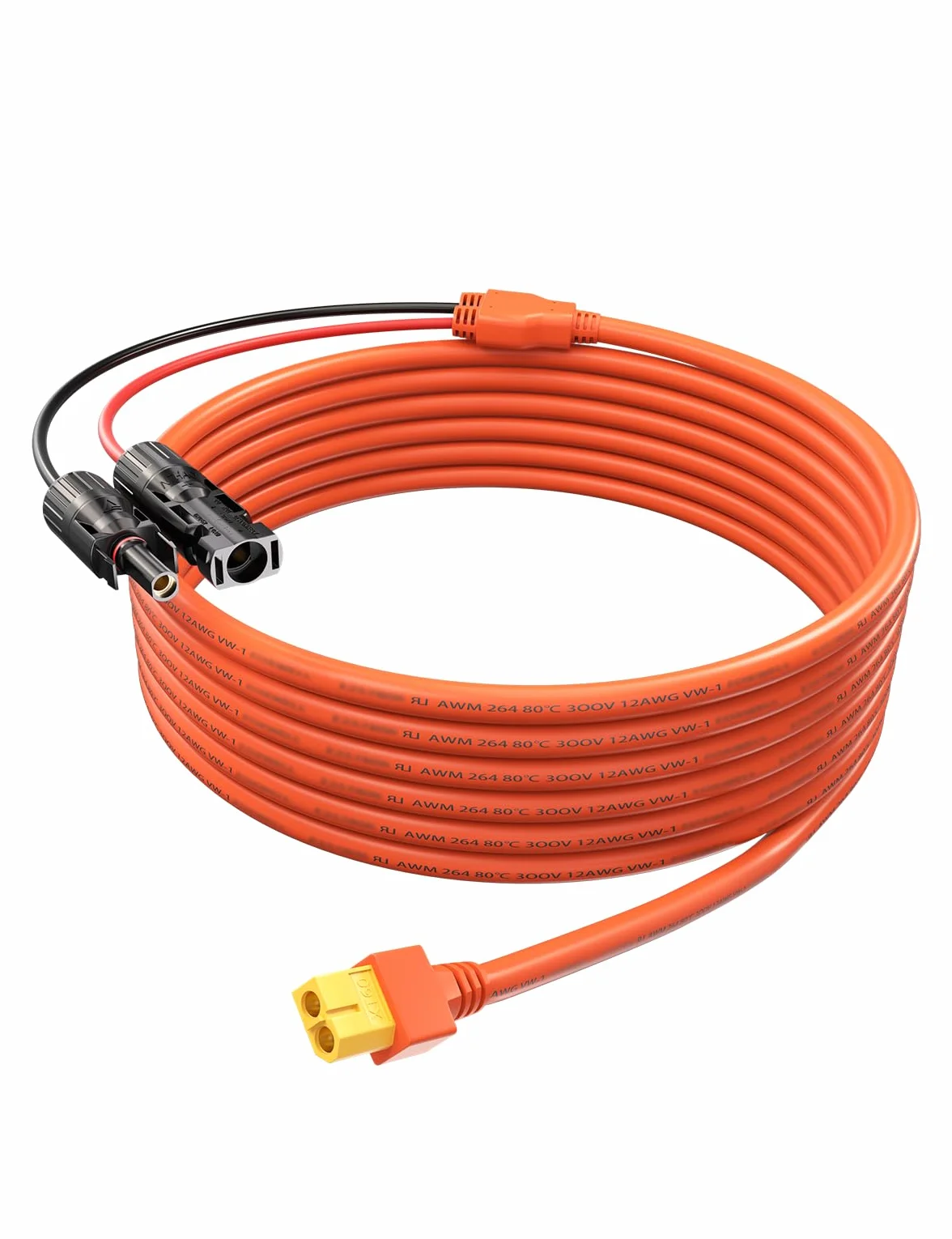 Tonton Cavo di prolunga solare MC4 da connettore a XT60, 3 m, 12 AWG, cavo di prolunga per pannelli solari, centrale elettrica portatile, generatore solare, camper e batteria LiFePO4 (ingresso XT60)