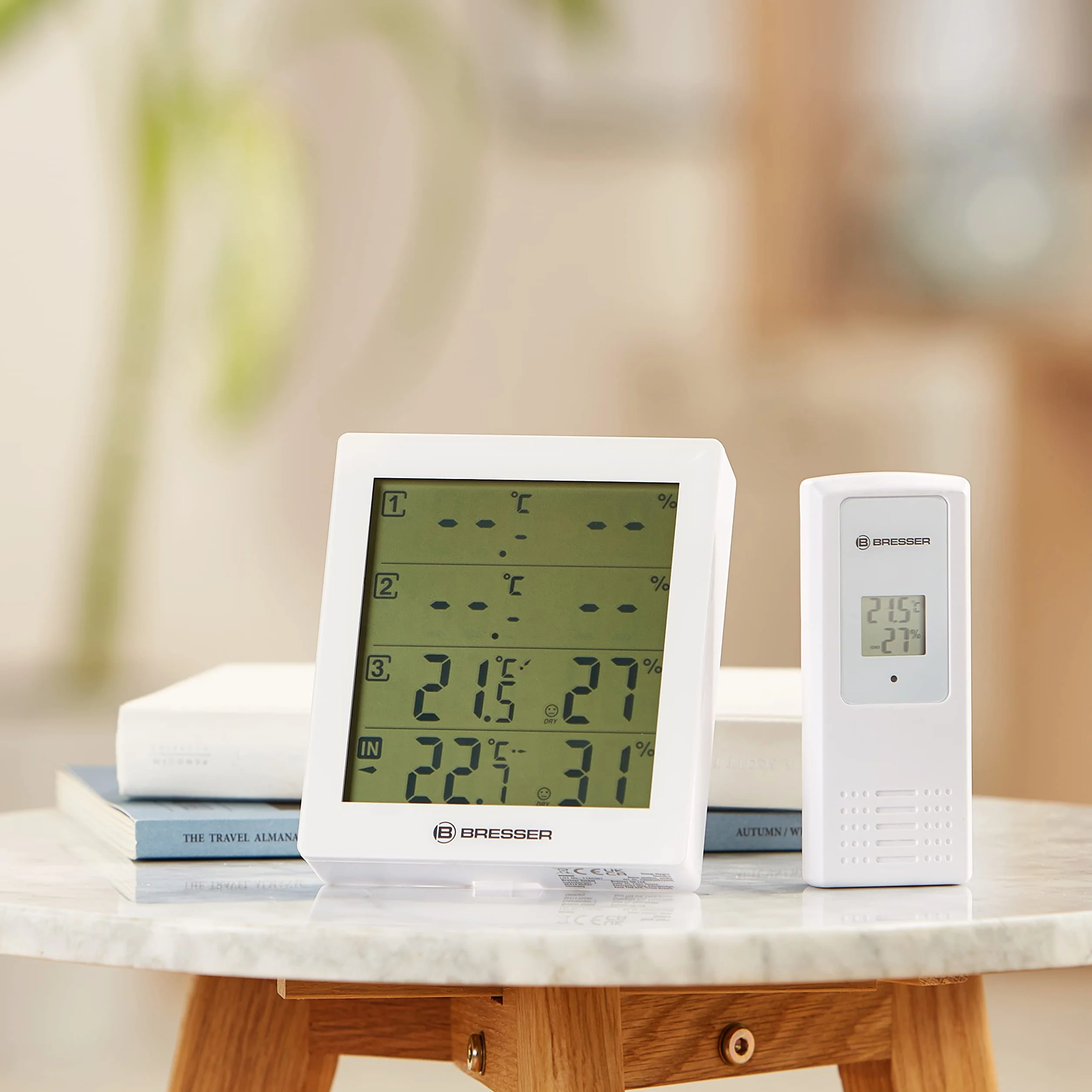 BRESSER Termoigrometro, bianco, 10,5 x 2,5 x 12 cm