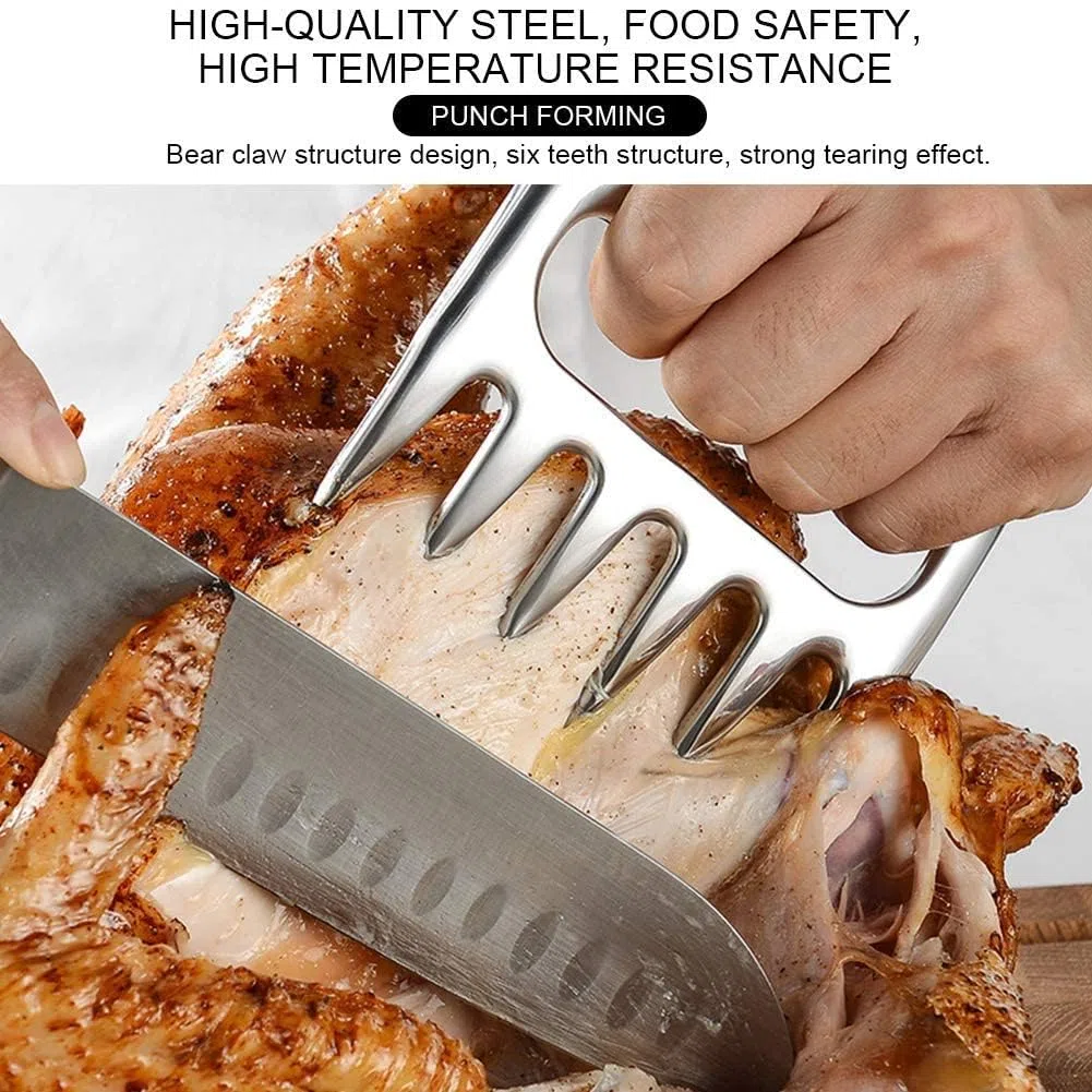HERCHR 2 Pezzi Artigli trituratore di Carne, Artigli d'orso Zampe Artigli di Carne Artiglio trituratore di Maiale tirato per triturazione Barbecue maneggiare carni