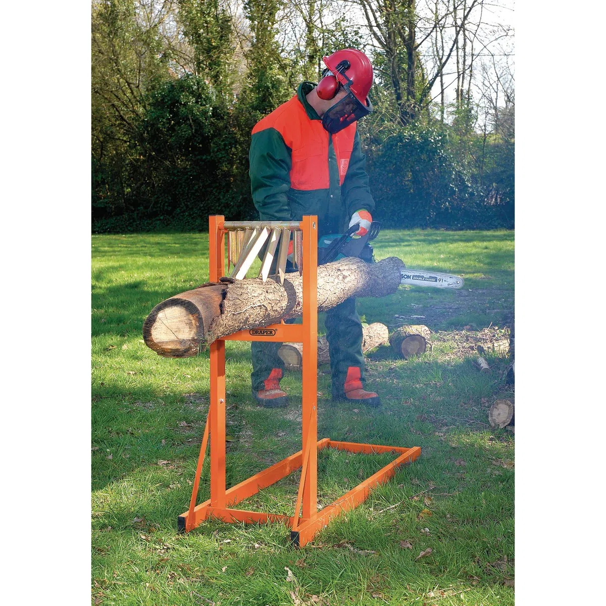 Draper 32273 Supporto per Tronchi, Arancia