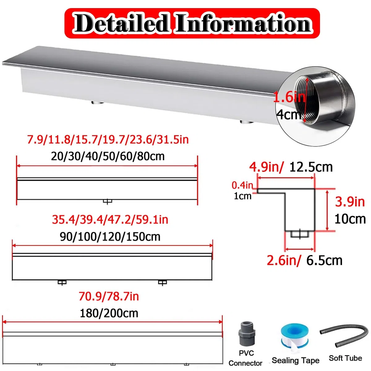 Fontana personalizzabile per stagni in acciaio inox da 91,4 cm, facile da installare, per interni ed esterni, finitura nera resistente per splendide caratteristiche d'acqua