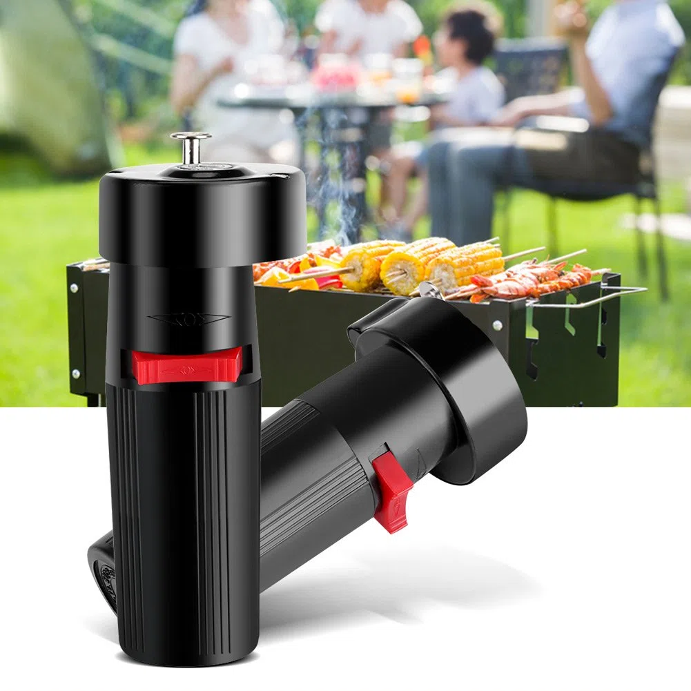BuyWeek Motore Elettrico per Barbecue Motore Girarrosto, DC 1,5V in ABS in Metallo per Supporto Arrosto Staffa (Senza Batteria)