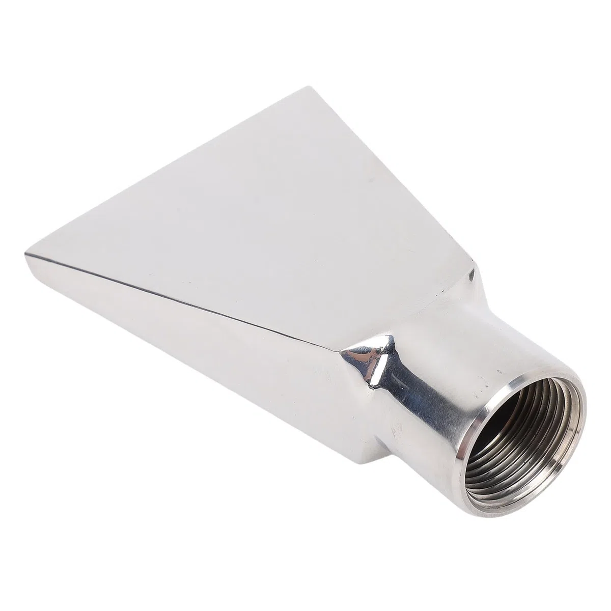 Ugello per Fontana a Forma di Ventaglio, Filettatura da 3/4 Pollici, Becco Piatto per Anatra, Distribuzione Uniforme dell'acqua, Costruzione SUS, per Laghetto da Giardino, Parco