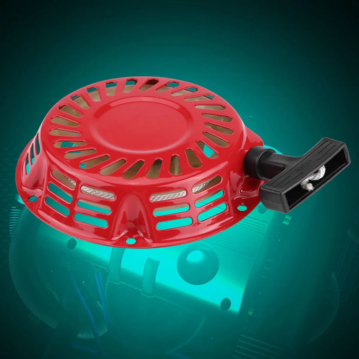 Gruppo Avviamento a Strappo Generatore Kit Avviamento a Strappo Parte di avviamento a Strappo con 6 Viti Avviamento a Strappo per Motore Avviamento in Metallo per Generatore a