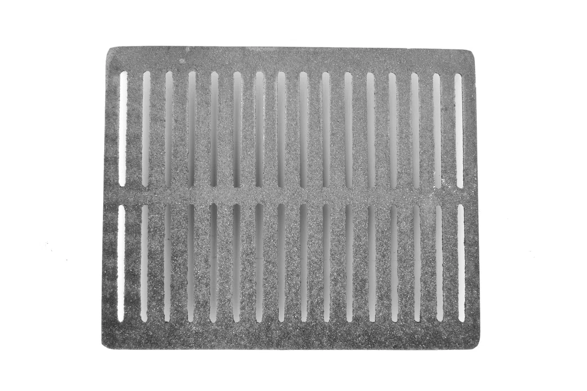 SEZAM Griglia in ghisa, 33,5 x 27,5 cm, per forno e cenere, diversi diametri, adatta per camino, stufa, griglia per stufa, griglia per forno, griglia per barbecue