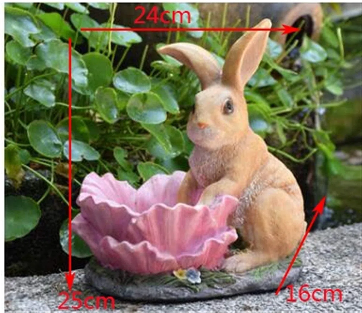 XJBTBA Maceta de Jardín Ornaments Garden Sculpture Crafts Resina succulente Fiore di Figurine Decorazione Decorazioni per la casa Esterna