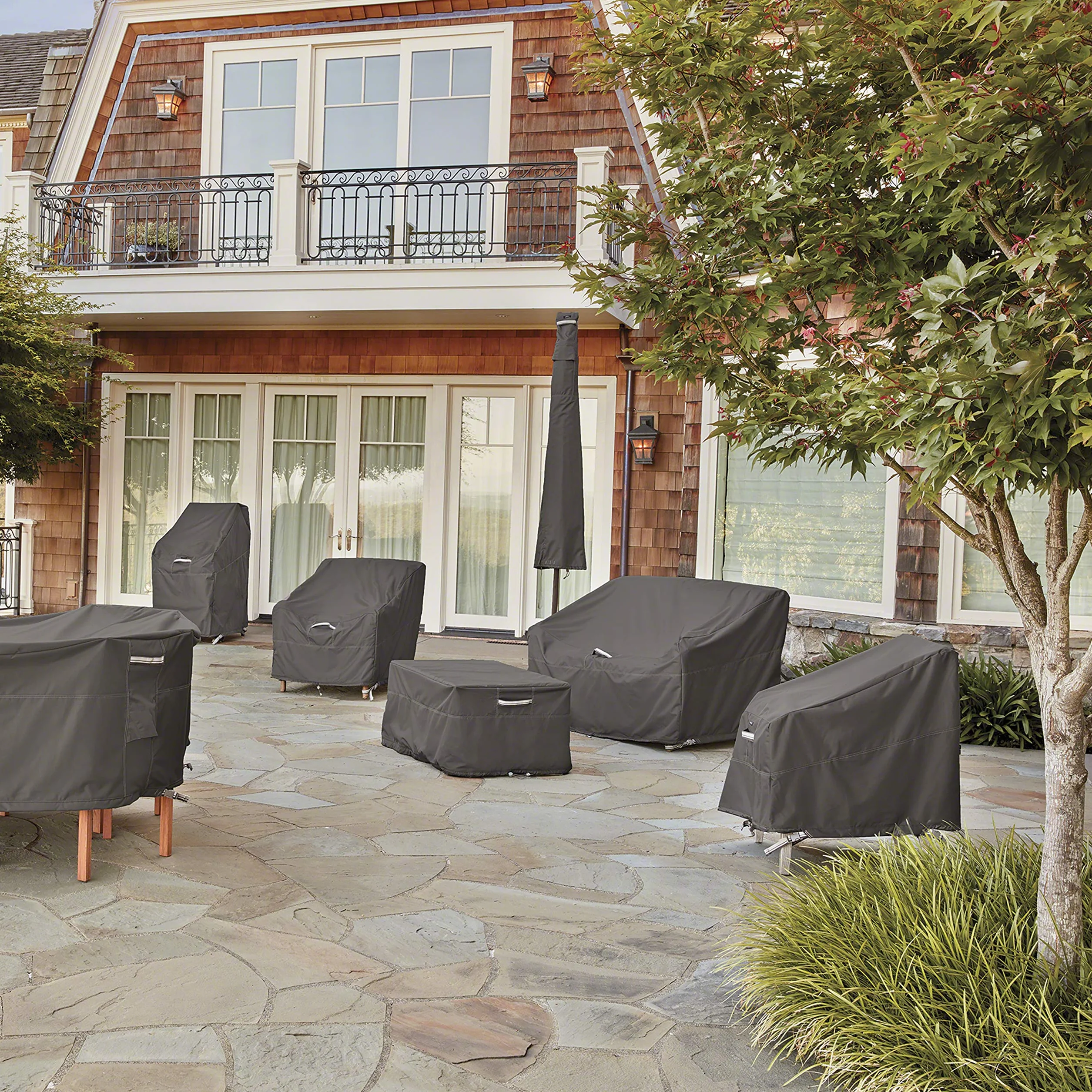 Classic Accessories Ravenna, copertura impermeabile per tavolo da giardino, rettangolare, ovale, 213 cm