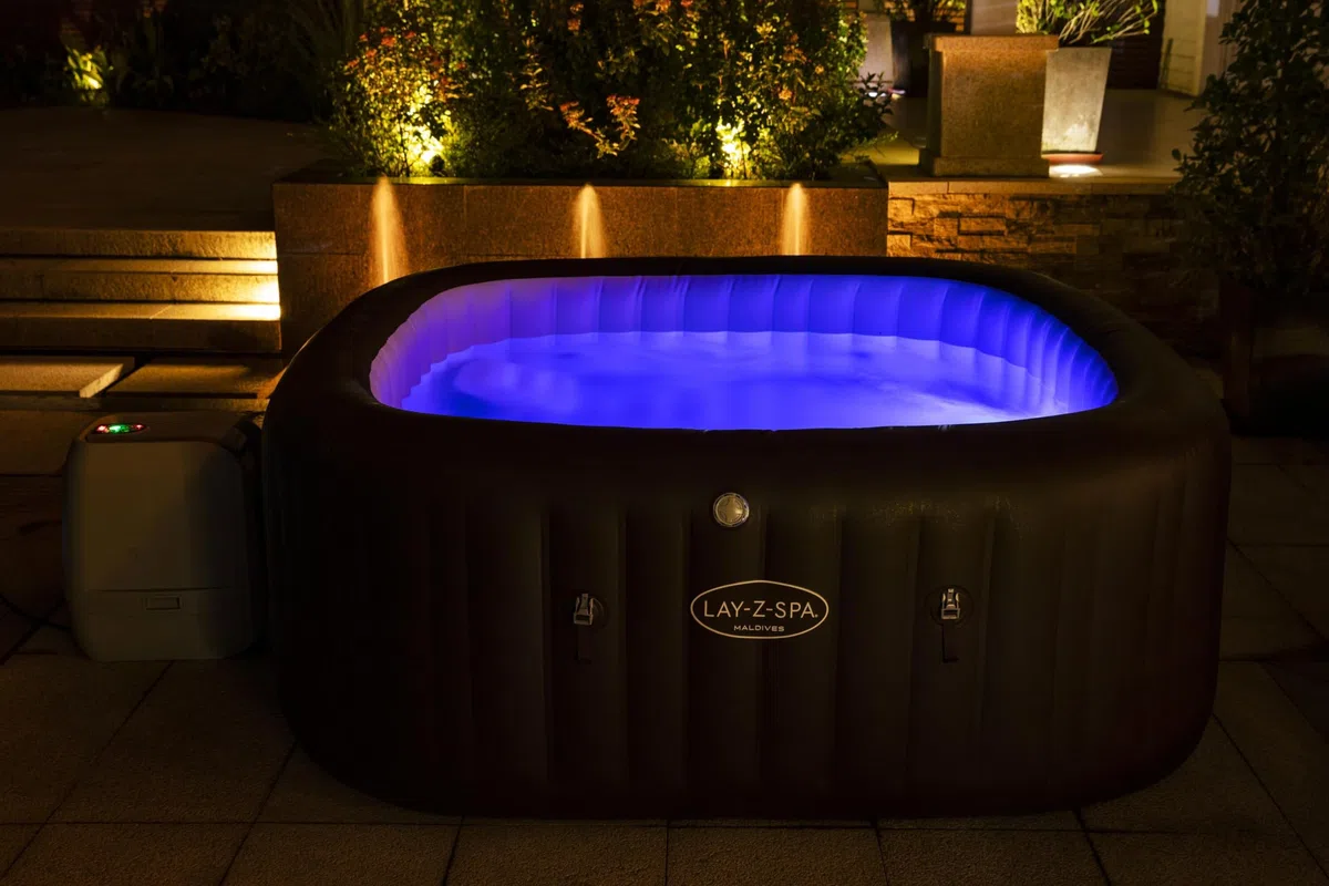 Bestway 60033 Minipiscina idromassaggio gonfiabile Maldives Lay-Z-Spa HydroJet Pro