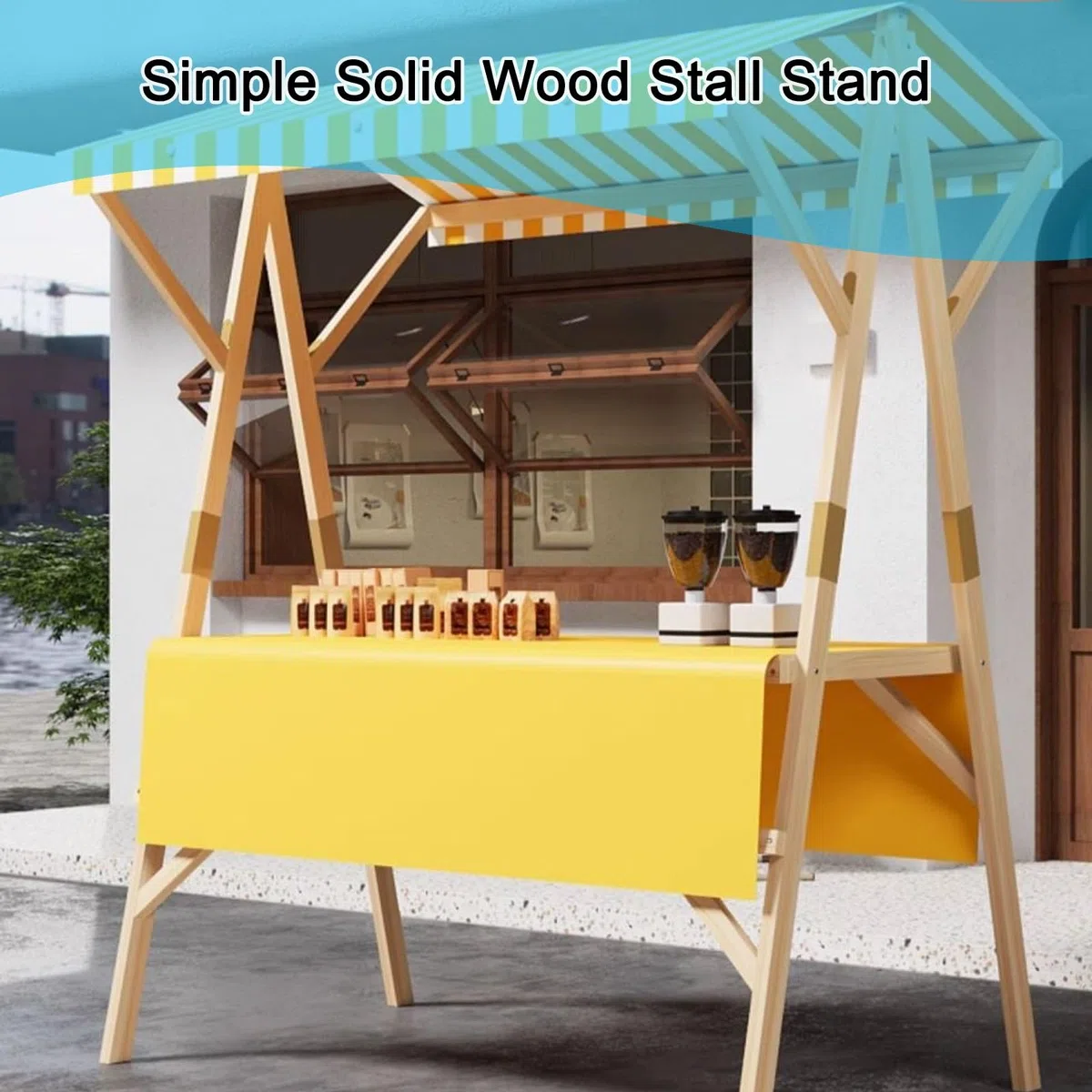 Carrello alimentare portatile con tettoia per Street Food & Event Sales - le Vendor Bancarella per festival, fiere e catering all'aperto