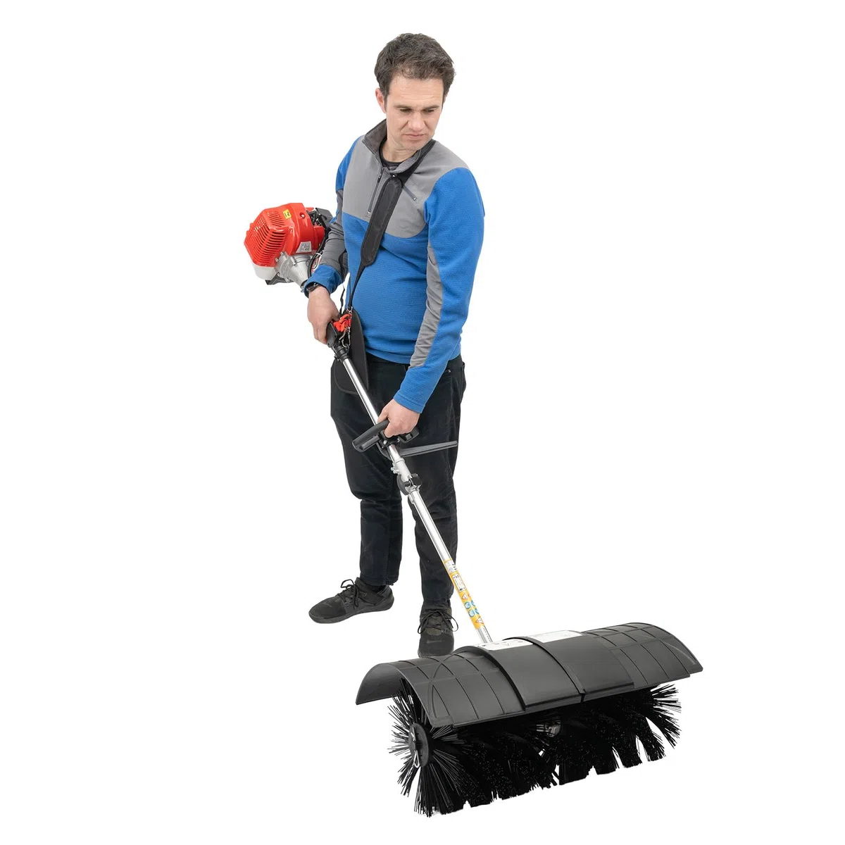 Scopa a motore a benzina, spazzaneve elettrico Sweep, spazzaneve spazzaneve scopa prato, spazzaneve a gas per strada, giardino, cortile, pulizia della neve 52 Cc