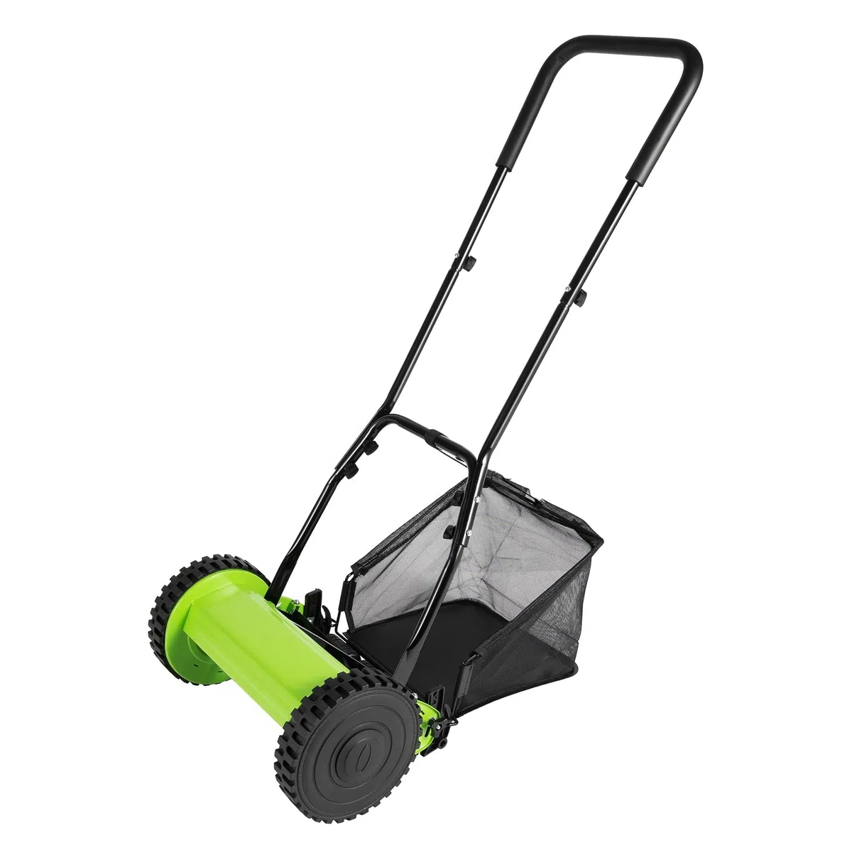 Tagliaerba manuale con larghezza di taglio di 300 mm, tosaerba con 5 lame, 23 l, capacità massima di 12-45 mm, altezza di taglio regolabile