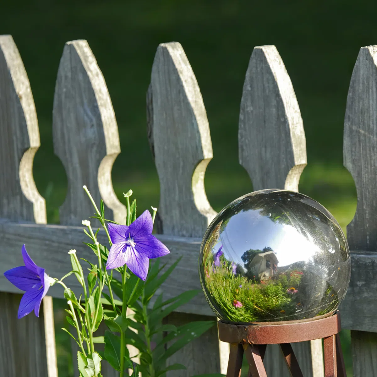 BESPORTBLE 6 sfere per giardino, in acciaio inox lucidato a specchio, sfere riflettenti, ornamenti decorativi per esterni, argento, 15 cm, 10 cm, 8 cm, 5 cm