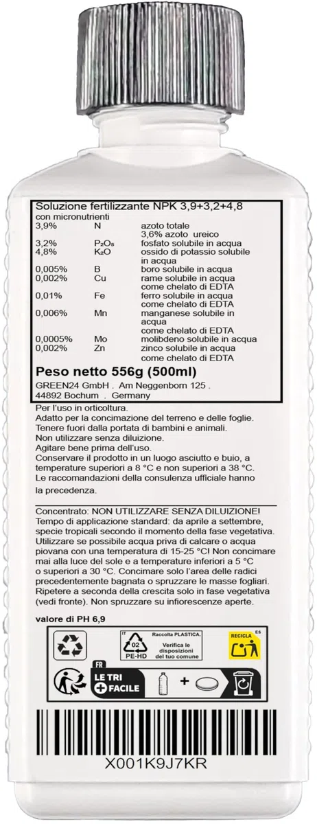 Fertilizzante Liquido HIGHTECH NPK per Acero Giapponese, Acer Palmatum, Acero Rosso (500 ml)