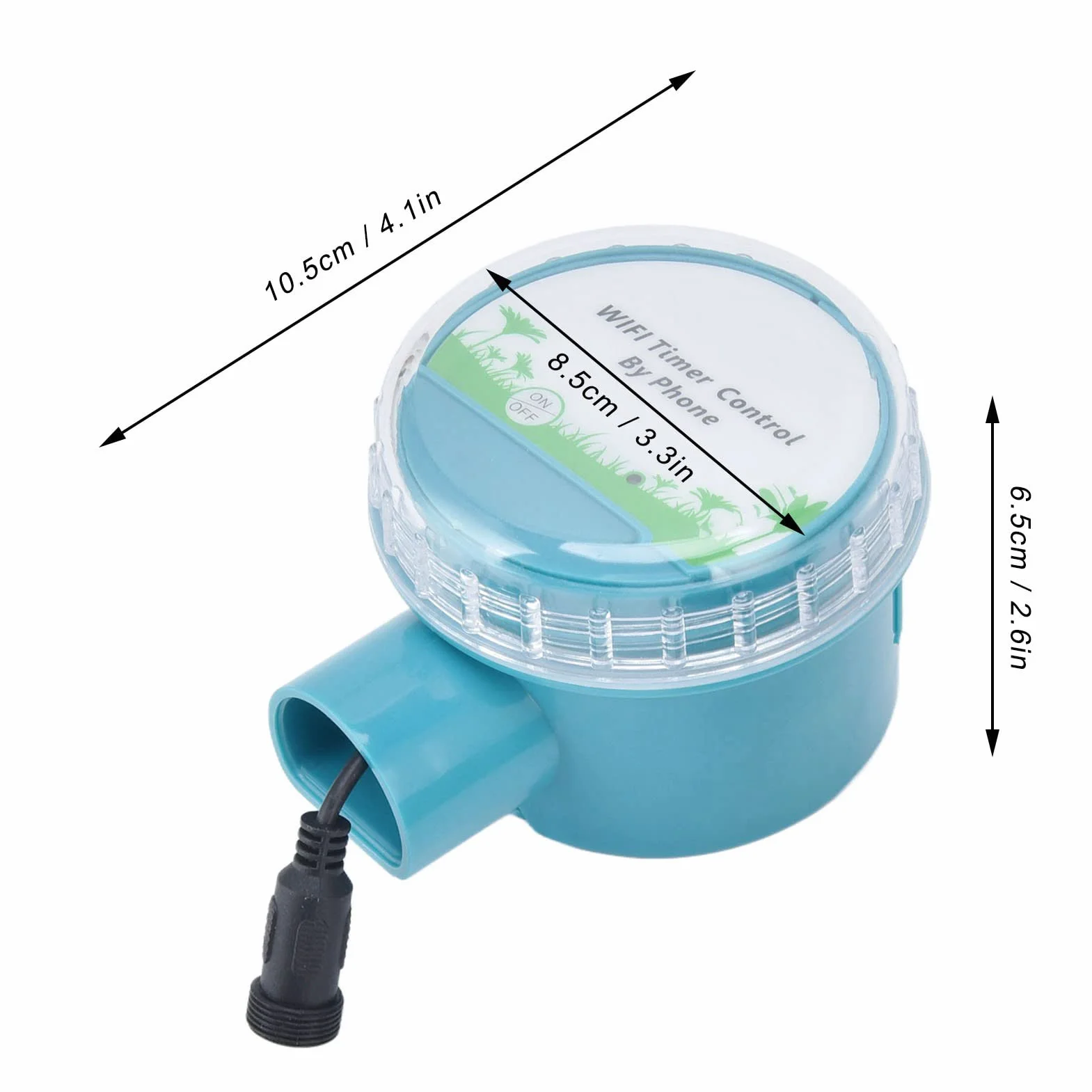 Programmatore Irrigazione Automatico Bluetooth, Timer Acqua Giardino Intelligente, Centralina Irrigazione a Batteria, Temporizzatore per Impianto