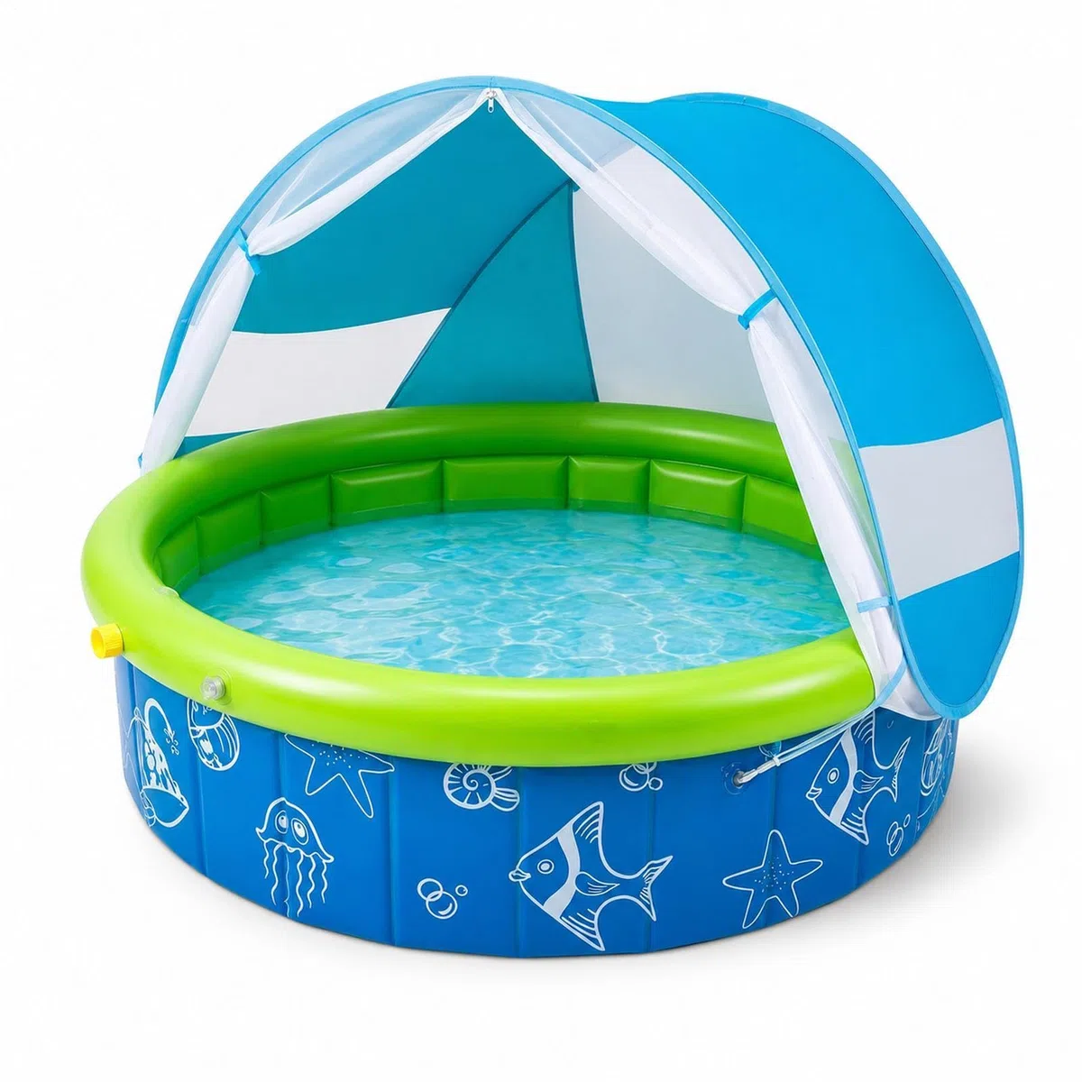 Piscina Gonfiabile Con Tettoia Giocattolo Acquatico Pieghevole e | Piscina Da Nuoto Per Esterno Cortile Patio Spiaggia E Viaggio