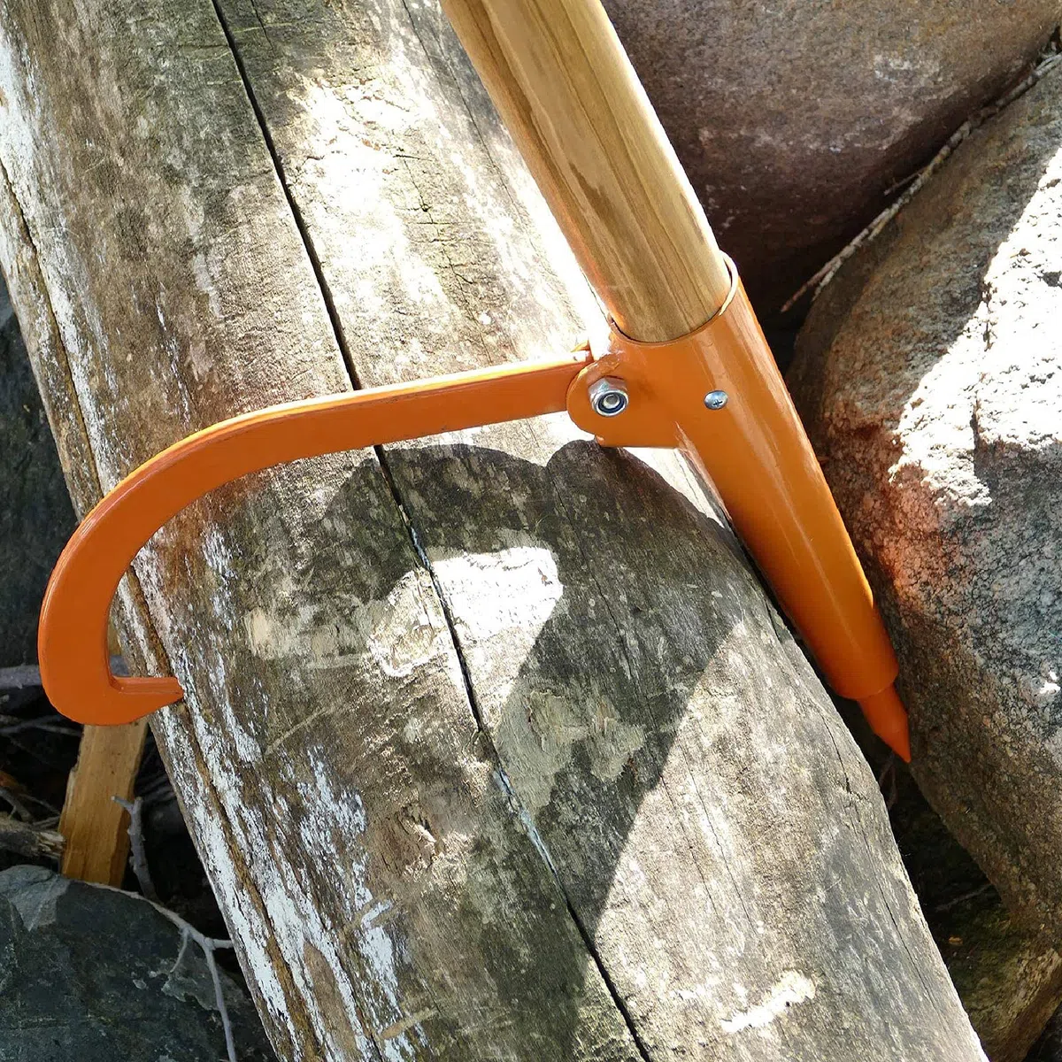 Sollevatore di tronchi in acciaio al carbonio con gancio per legna, strumento ergonomico e resistente per sollevare e spostare tronchi