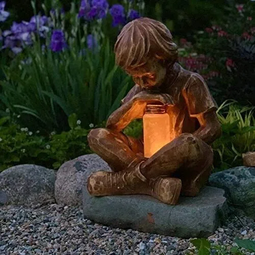 Ornamenti da Giardino Statue Creative Statue Solar Prato for Park Park Courtyard Luci LED Decorazione del Giardino (2 PCS)
