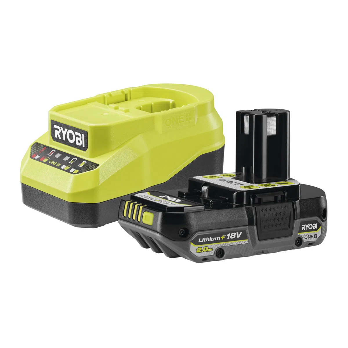Ryobi Tagliasiepi a Batteria 18V 40 cm, Capacità di Taglio 16 mm, Lame Affilate al Diamante, Leggero e Compatto, con Batteria 2.0 Ah e Caricabatterie, RY18HT40A-120P