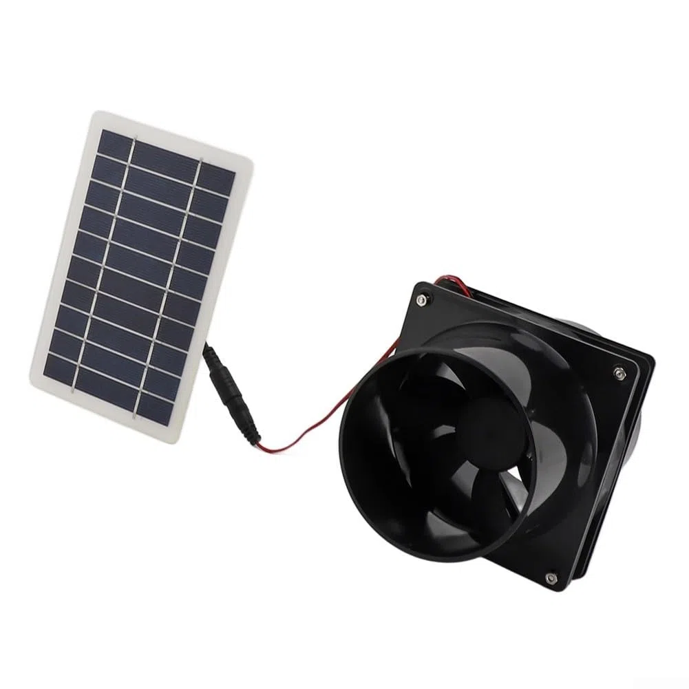 Ventilatore di scarico a energia solare, flusso d'aria potente ed efficiente per case, pollai, camper e serre