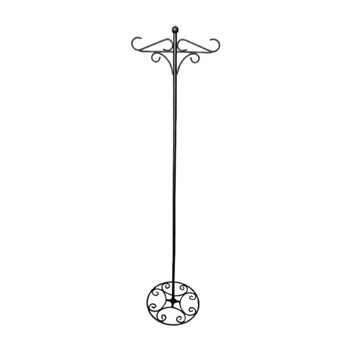 Jiuvaso Supporto per Gancio da Pastore, Supporto per palo da Giardino, Base Rotonda, Gancio da Giardino, da Pavimento per mangiatoia per Uccelli sospesa