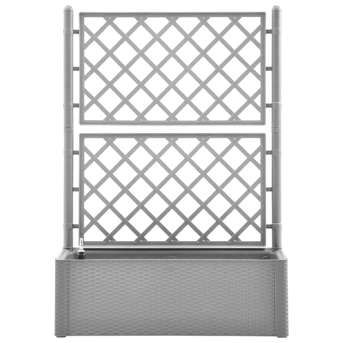 ShGaxin Arriate, Tavolo Da Coltivo, Orto Domestico, Arriate Da Giardino, Coltivazione Di Piante Aromatiche, con Traliccio e Sistema di Irrigazione Automatica Grigio